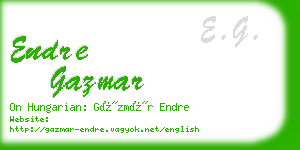 endre gazmar business card